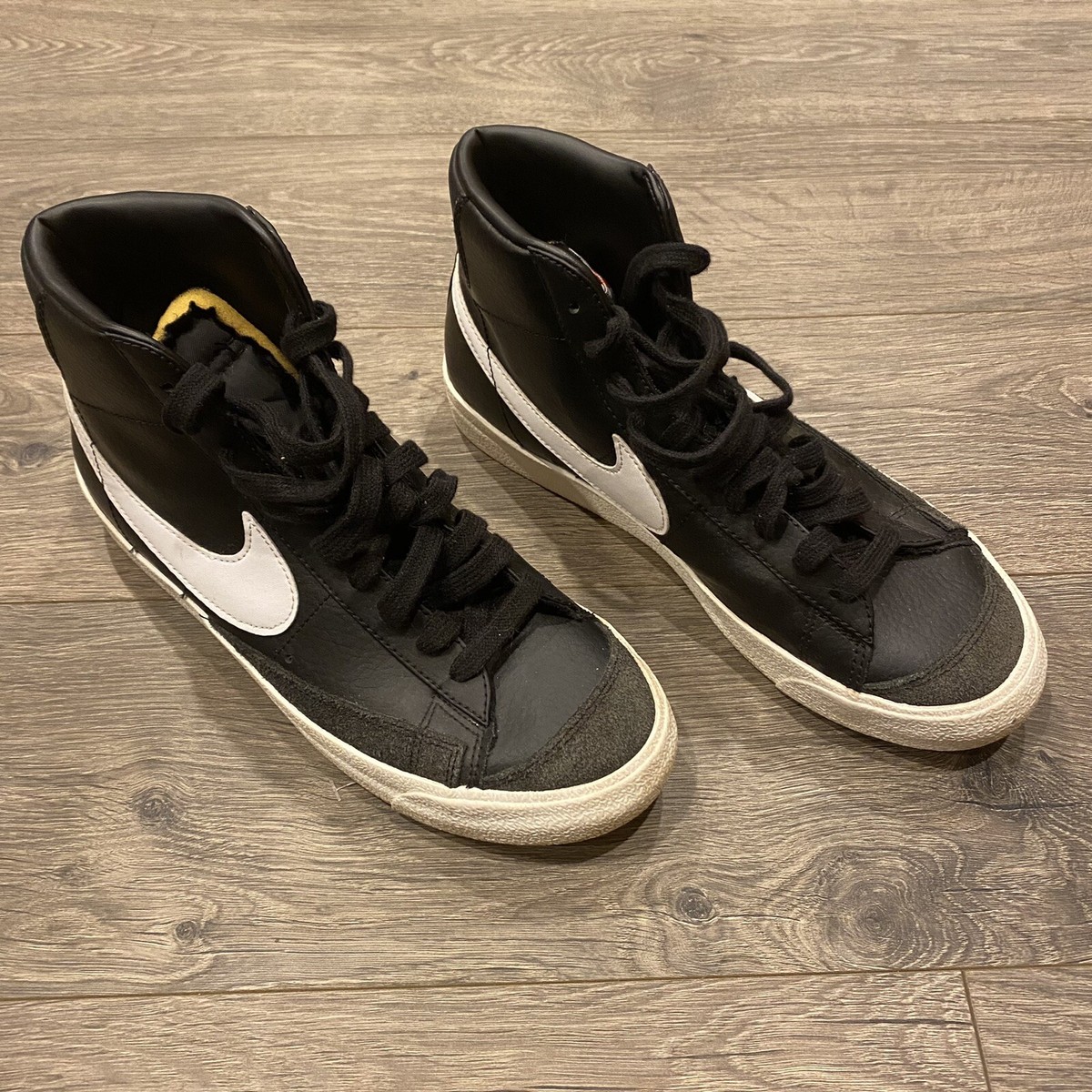 Nike Blazer Mid 77 White Black leather Suede Men Sneaker Shoes BQ6806-002  Size