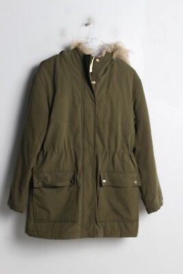 Pimkie Womens Parka Coat Jacket - Green - Size Small S (C34)