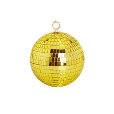 Mirror Disco Ball Decor, 6 inch Stage Mirror Balls Gold Disco Ball Ornaments ...