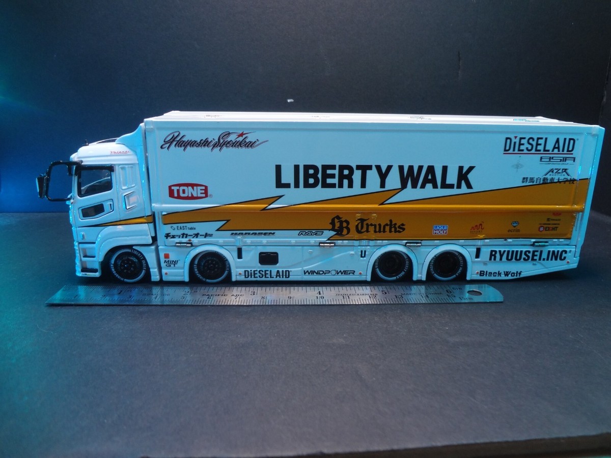 Liberty Walk 三菱ふそう　スーパグレートミニカー1/64 1/64 GCD Liberty Walk LB-Trucks Mitsubishi Fuso Super Great