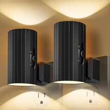 3000K Soft White LED Night Light Adjustable Brightness Vintage Style Plug-in