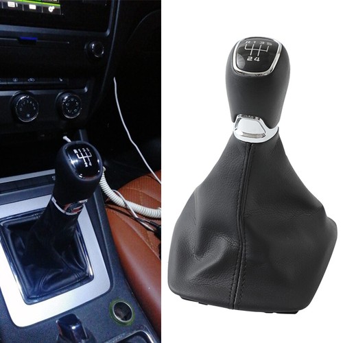 Fit For Skoda Octavia MK2 2004-2012 5 Speed Shift Gear Knob With Boot Leather - Picture 6 of 8