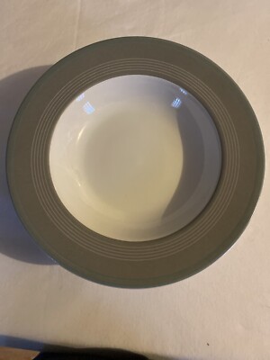 Nautica West End Slate Blue/ Gray/white Soup/pasta 10” Bowl Set Of