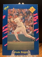 1990 Classic #26 Wade Boggs Blue Pink MLB Baseball Card
