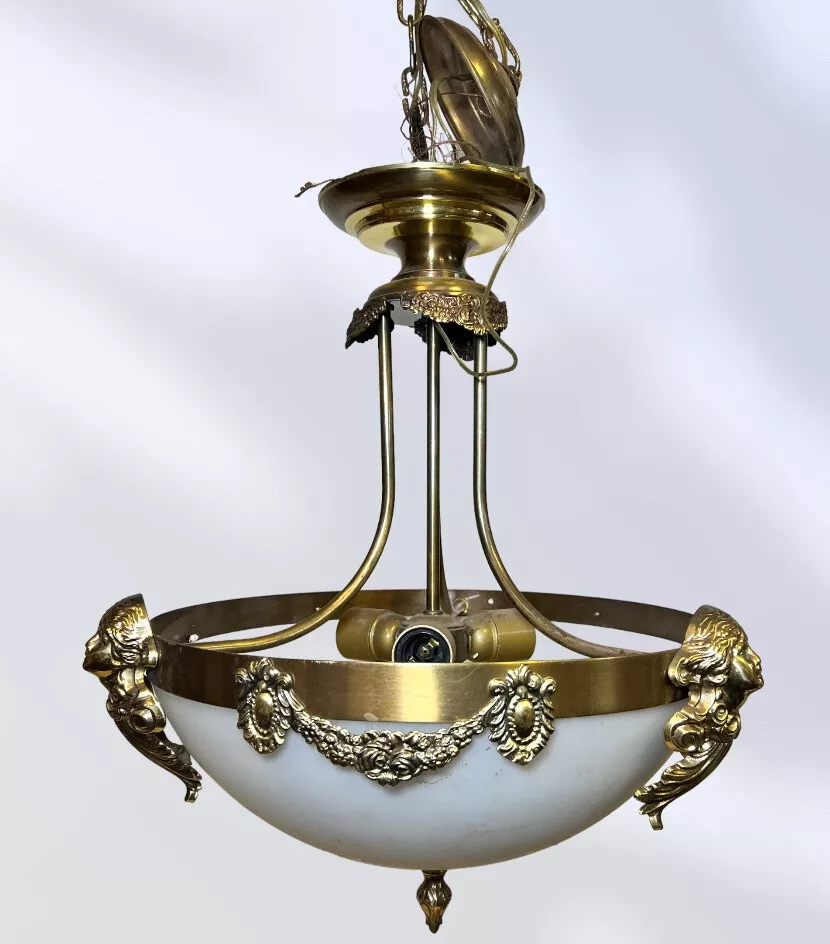 Glass online bowl chandelier