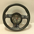 AUDI A6 S6 STEERING WHEEL HEATED W/ PADDLES & SWITCHES LEATHER BLACK 2013-18 OEM