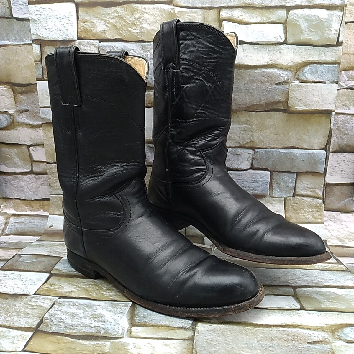 Justin Boots Black Ropers Womens Justin Boots Black Leather Lace