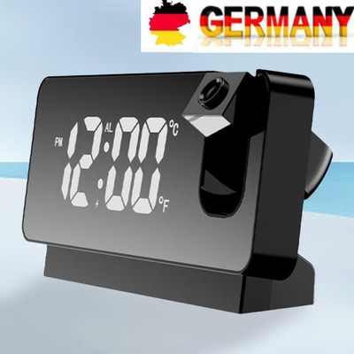 Digital Mute Clock Multifunctional Desktop Clocks LED Display for Bedroom Office