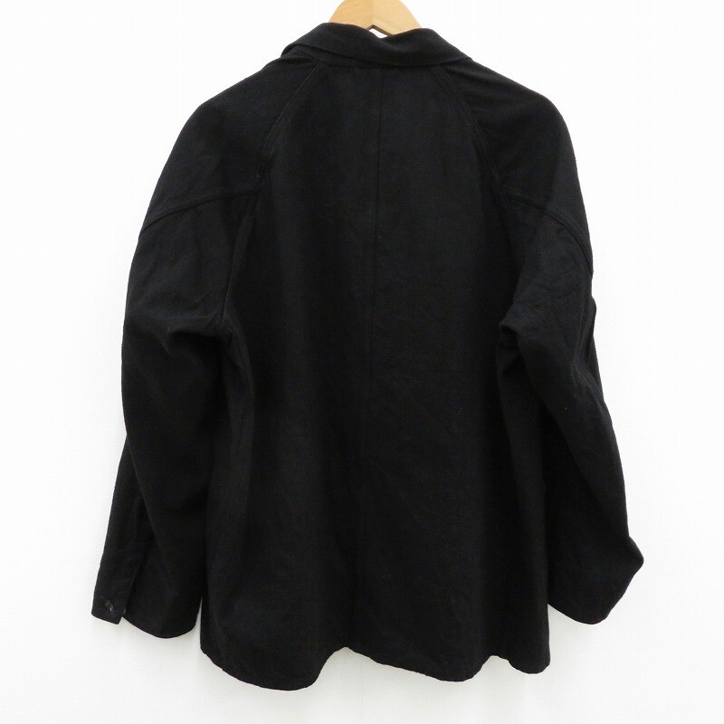 COMOLI　DENIMWORKJACKET　size2 Comoli Black denim work jacket men's size 2 used, stylish