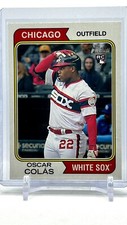 2023 Topps Heritage High Number Oscar Colas #518 Image Variation White Sox RC SP