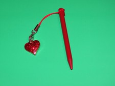 3DS Stylus Red Heart Charm - Stylus  Charm for Nintendo DS System
