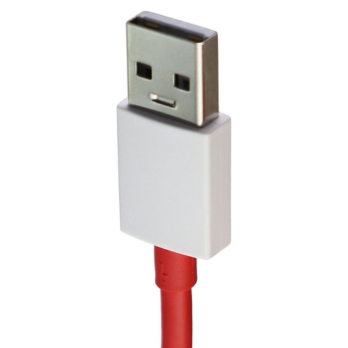 OnePlus (3.3-Ft) 1m USB to USB-C Charge and Sync Warp Cable - Red/White (D287) - Picture 2 of 3