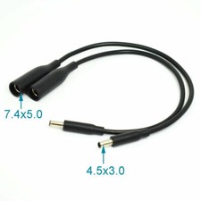 10pcs DC Power Adapter Cable 4.5x3.0mm Male to 7.4x5.0mm Female for HP DELL