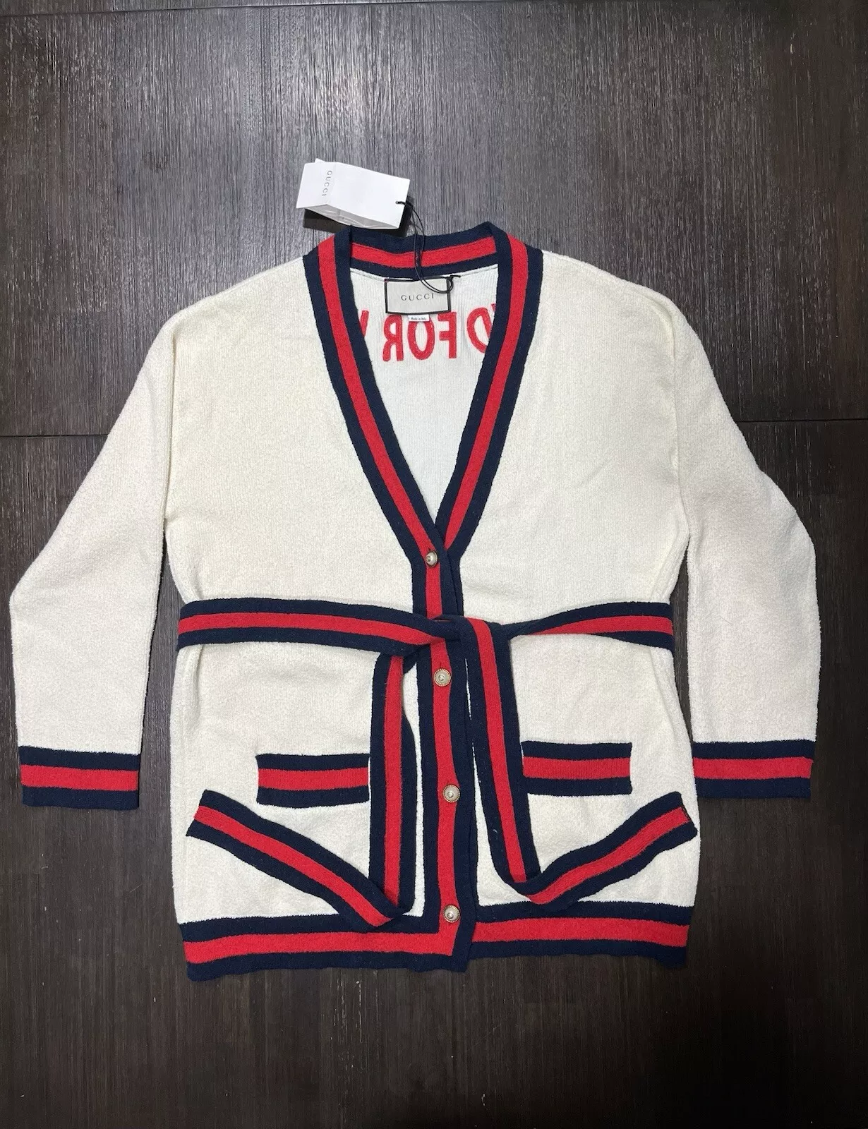 Cardigan ceinturé femme Gucci 