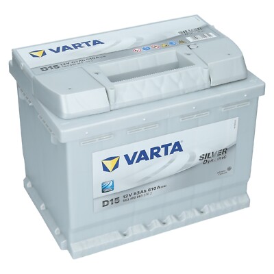 Varta 12V 63Ah 610A/EN Autobatterie Silver Dynamic D15 Starterbatterie