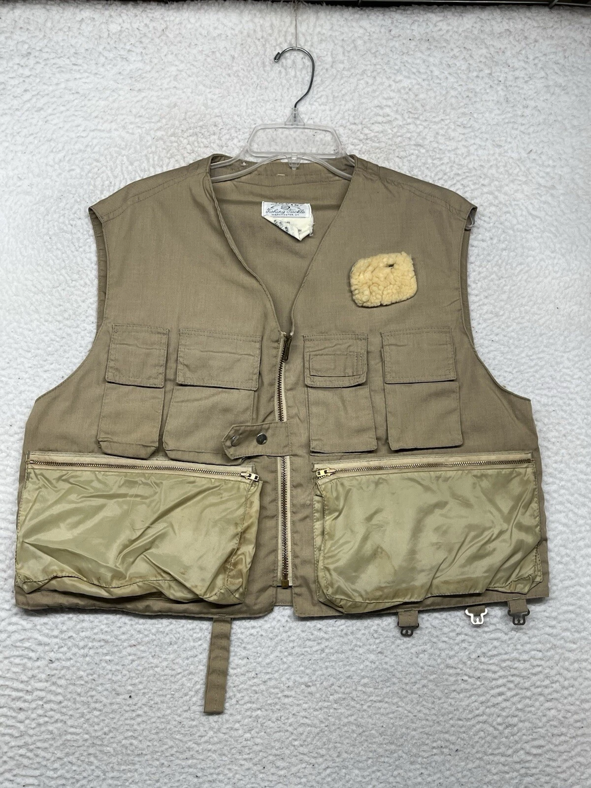 Vintage Orvis Fly Fishing Vest Mens Medium Beige Tackle Tac L Pak Outdoor