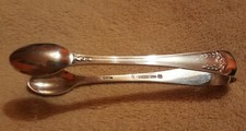 Elkington Silver Plate Small Sugar Tongs Marked E & Co. Elkington Plate
