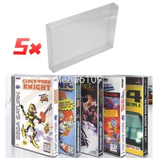 5PC Box Protectors For SEGA CD/SATURN/PS1 LONGBOX Video Games Custom Cases CIB