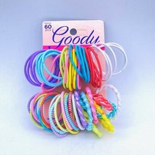 Goody - Hair Ties In Brights and Pastels - 2 Pack 60pc each
