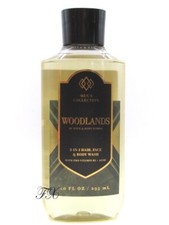 BATH  BODY WORKS WOODLANDS 3-IN-1 HAIR FACE  BODY WASH 10 FL OZ