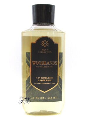 BATH & BODY WORKS WOODLANDS 3-IN-1 HAIR FACE & BODY WASH 10 FL OZ
