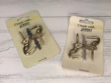 2 packs Conso Royal Hooks Solid Brass Curtain Hooks 4 total hooks