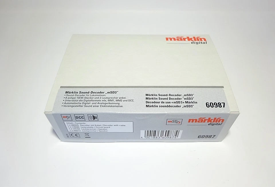 Märklin H0 E Lok Sound Decoder mSD3 60987 neu OVP - Bild 2 von 3