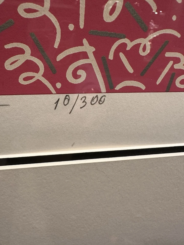 Serigrafía firmada por Romero Britto edición limitada (10/300) “Jennifer” enmarcada 41x48 Foto 4 de 4