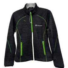 NWOT North End Sport Ladies Zip Gray Jacket green accent Centurylink XS