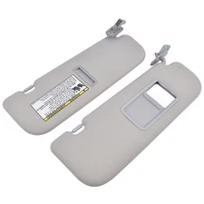2PCS Pair L & R Sun Visor w/ Mirror Gray for Hyundai Elantra 2011-2015 1.8L 2.0L