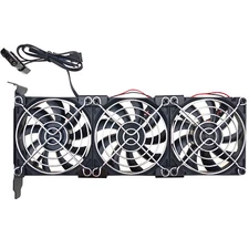 PCIe Cooler Triple 80mm Fan Video Card Cooling 2300rpm Full Height 3pin 4pin