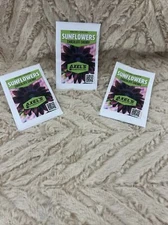 3 Packs Of Axel’s Garden Seeds Chocolate Cherry Sunflowers