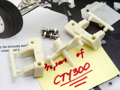 Team Associated 7002 RC10T Classic Front 15-Deg Castor Blocks C-Hubs for Vintage - Picture 3 of 4