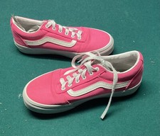 Vans Old Skool Girls Shoes Size 2 Missy. Color Pink. In Excellent Condition