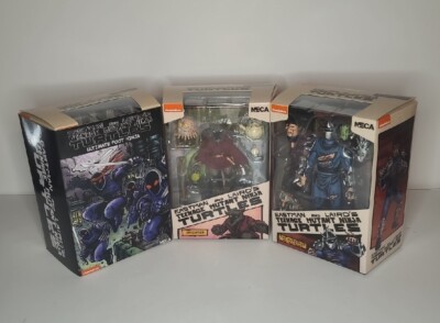 Neca TMNT Eastman And Laird s Shredder, Splinter, and Foot Ninja Action Figures