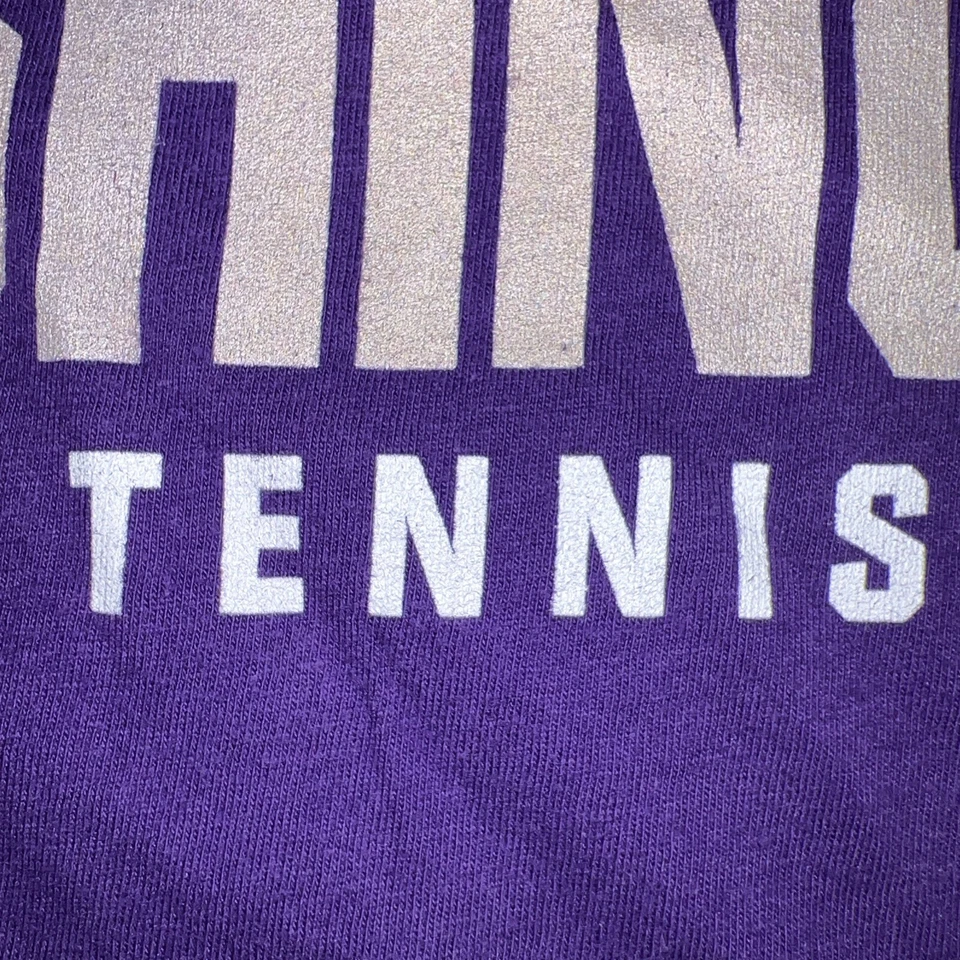 Camiseta grande emitida por el equipo de tenis Huskies de la Universidad de Washington NCAA rara Foto 4 de 4