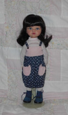 Global SAMANTHA Doll Wig SZ 7/8 BIG DARK BROWN Long Hair Full Bangs A NWT