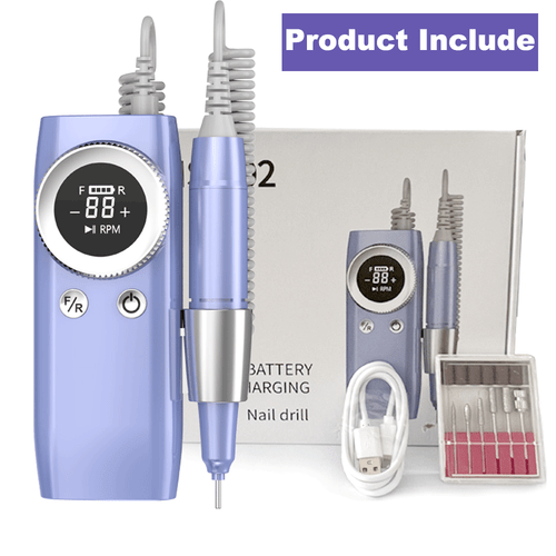 45000RPM Pro Green Electric Nail Drill File Buffer 6 Bits Manicure Pedicure Kit - Bild 25 von 26