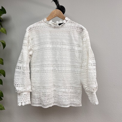 Lumie Women White Long Sleeve Top XS Long Sleeves