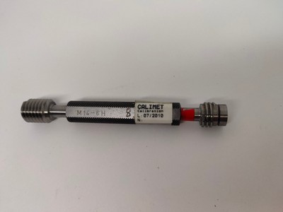 Gewindelehrdorn M14 6H M14x2 6H Thread Plug Gage GO NOGO Prüfdorn Prüflehre