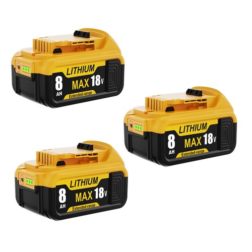 4X For DeWalt 18V Battery 8.0Ah 6.0Ah 9.0Ah XR slide Li-ion DCB184 DCB182 DCB183 - Picture 17 of 51