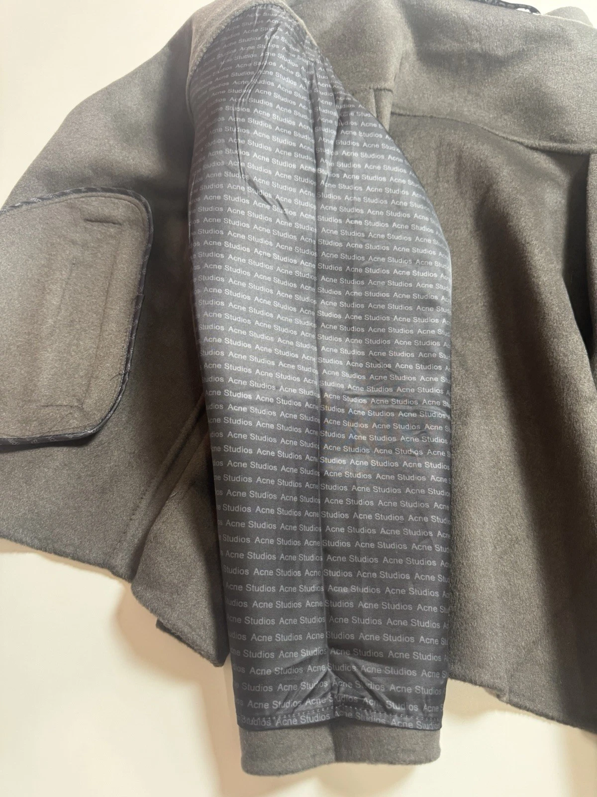 Acne Studios Short Wool Jacket Grey Size 46 image 5