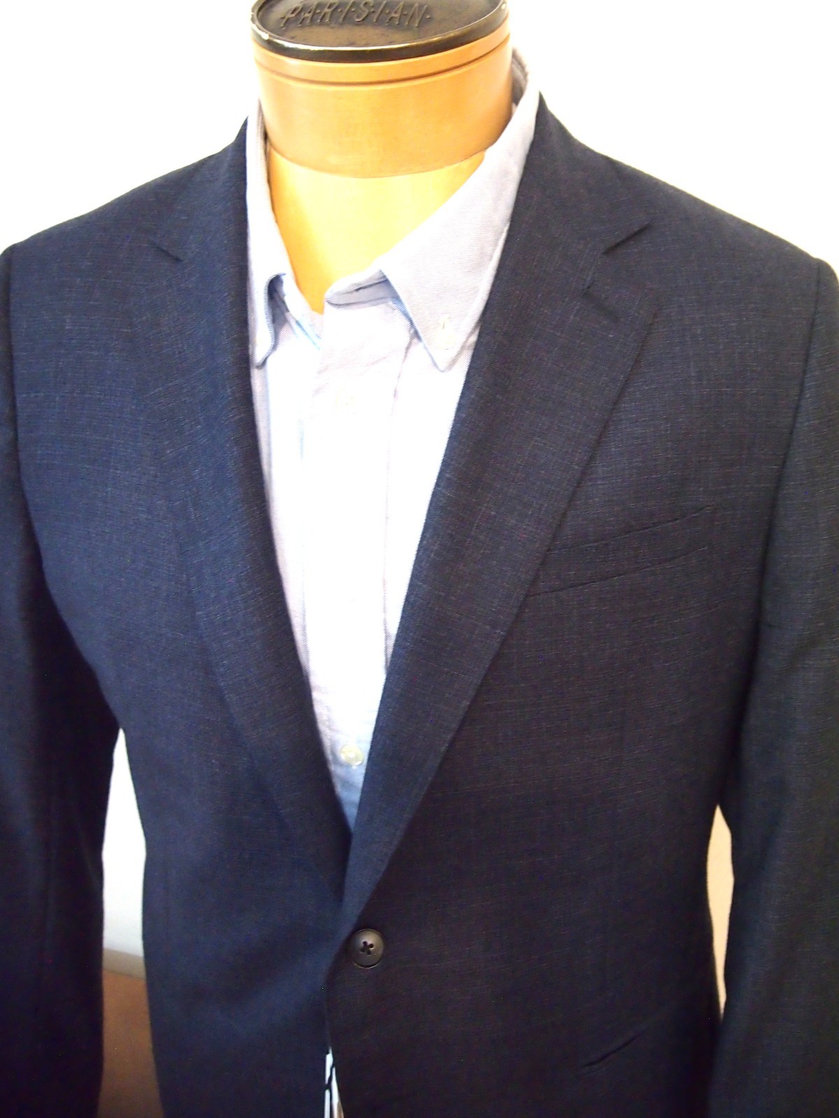 REISS DUNN Wool Notch Lapel 2 Button Textured Blazer  NWT 42R $510 image 10