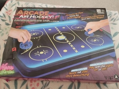 Merchant Ambassador Electronic Arcade Air Hockey Spiel NEON für Kinder