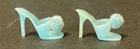Sleeping Pretty 1636 Sweet Dreams 973 Vtg Barbie Blue Pom Pom OT Mules/Heels 60s