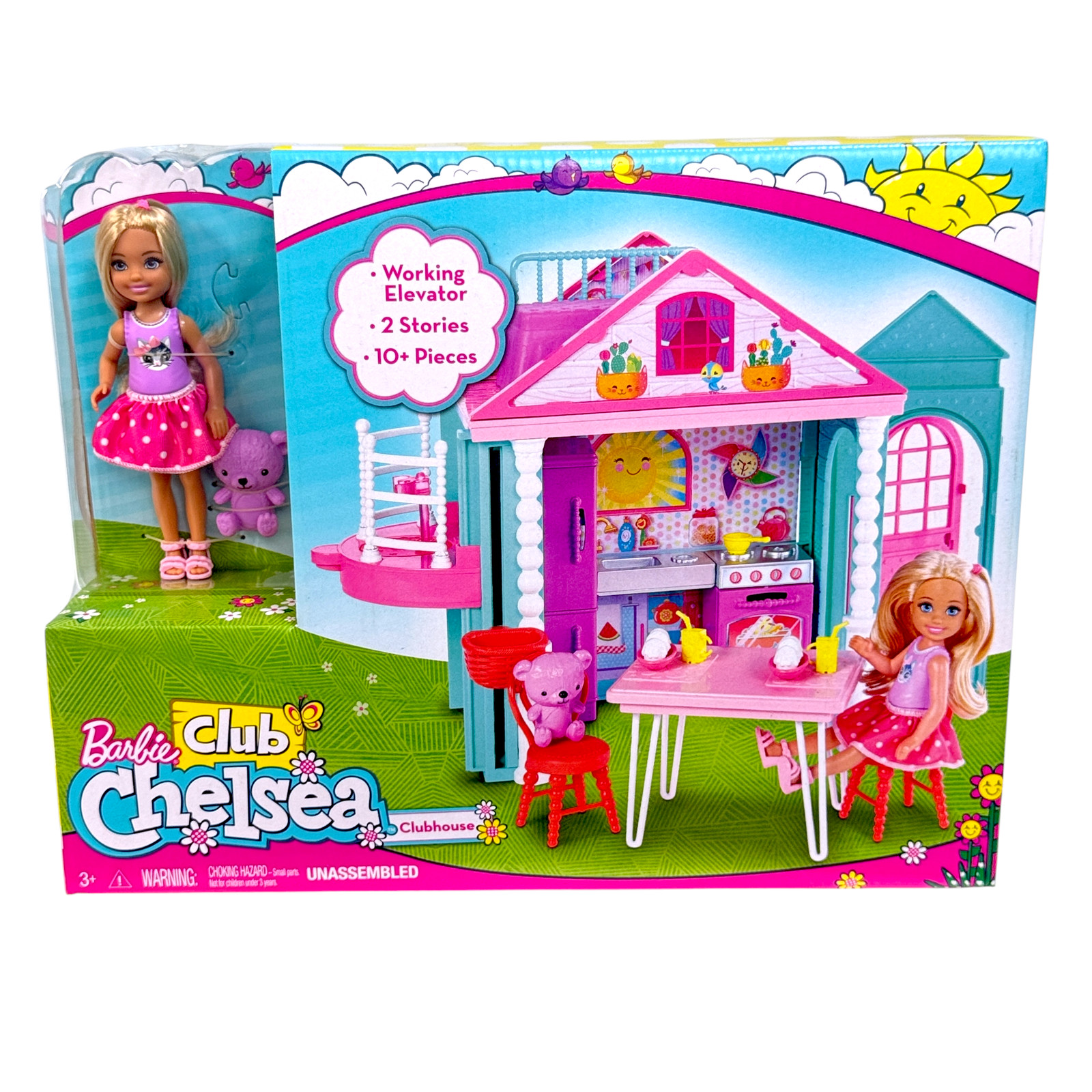 Barbie Club Chelsea Clubhouse Playset With Doll And Furnitur