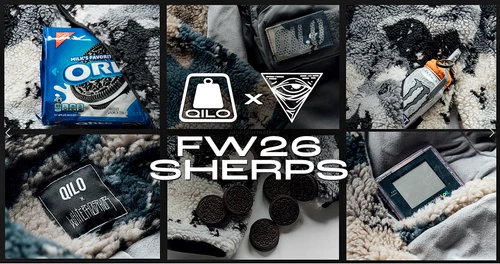 L - QILO x WHITE PHOSPHOR GEN II (2) COOKIES & CREAM SHERPA FLEECE JACKET NEW image 8