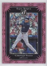 2019 Panini Donruss Elite Series Pink Firework Christian Yelich #ES3 1v7