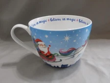 Portobello by Design Believe in Magic Bone China Oversized Cup Santa & Unicorns