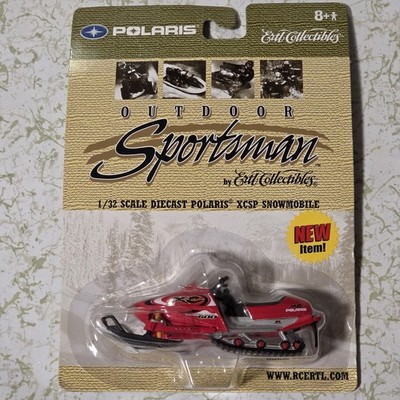 Vintage Ertl Outdoor Sportsman Polaris XCSP Snowmobile Diecast 1/32 Scale 2002 